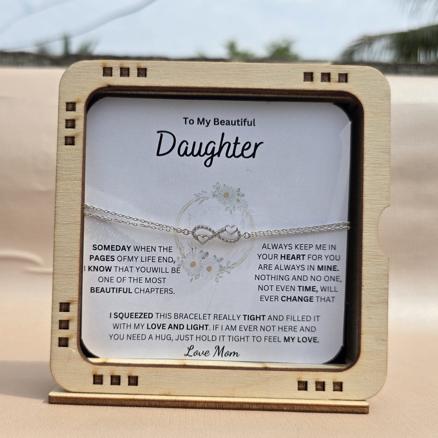 Mom Daughter Infinity Hearts Bracelet