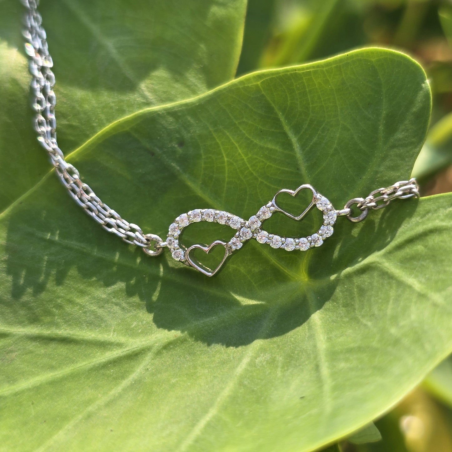 Mom Daughter Infinity Hearts Bracelet
