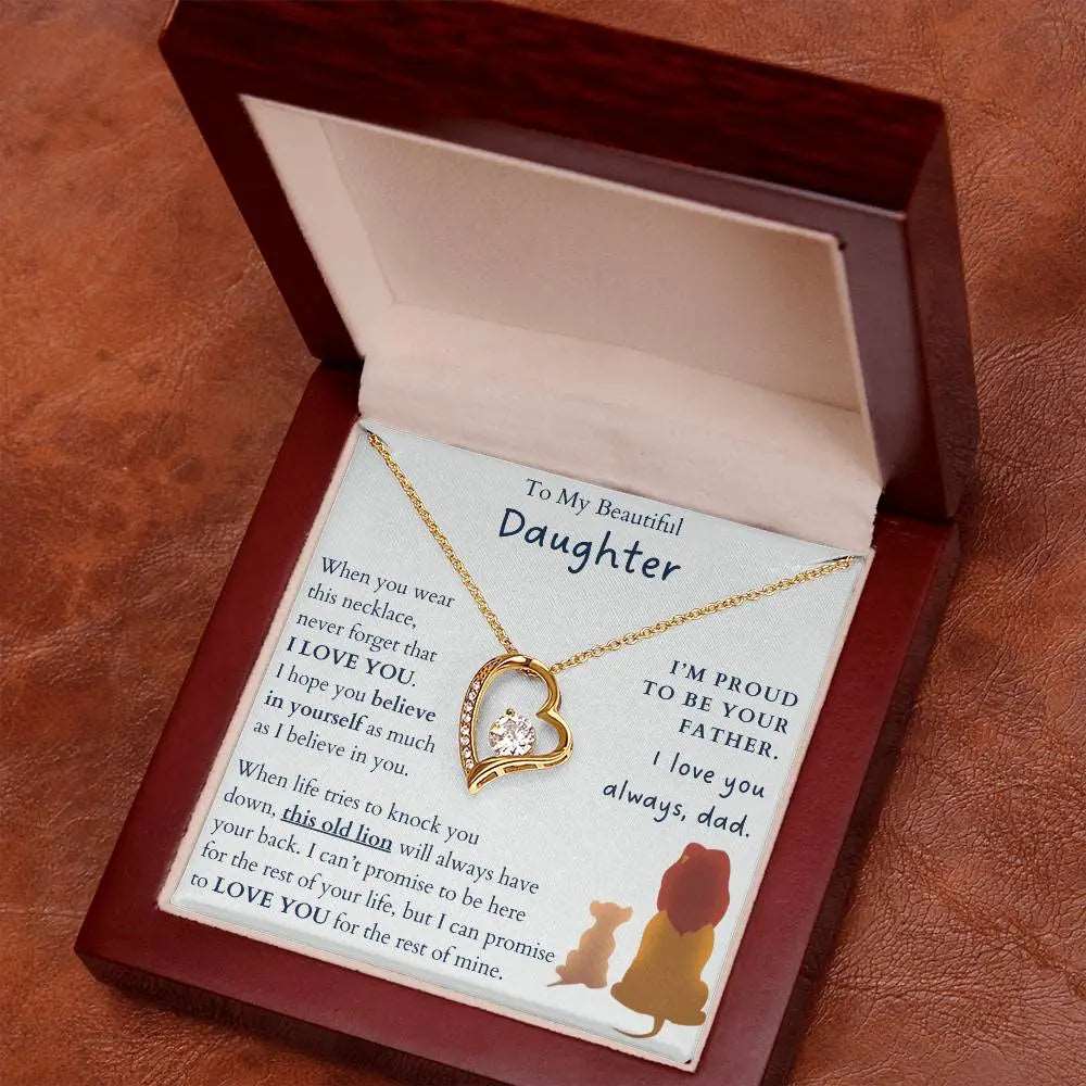 (Almost sold out) I'm Proud To Be Your Father Forever Love Necklace ShineOn Fulfillment