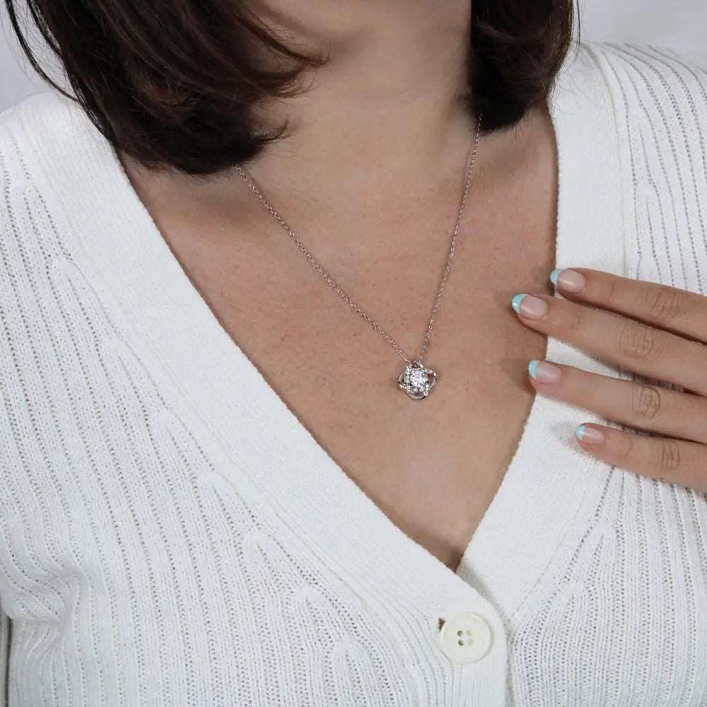 You Are My First Country - Love Knot Necklace For Mom ShineOn Fulfillment