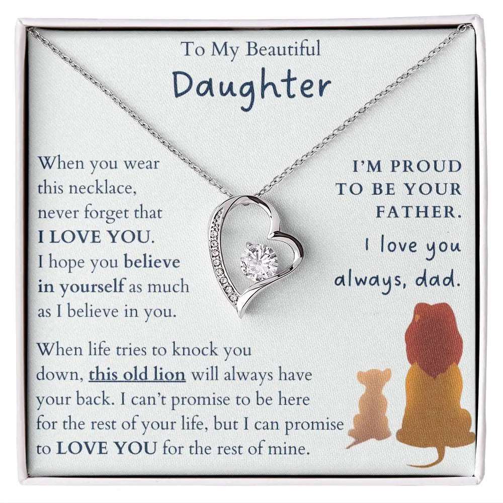 (Almost sold out) I'm Proud To Be Your Father Forever Love Necklace ShineOn Fulfillment