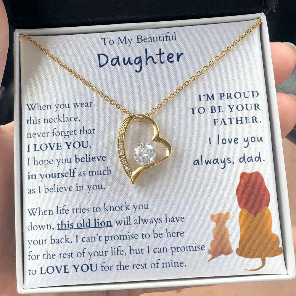 (Almost sold out) I'm Proud To Be Your Father Forever Love Necklace ShineOn Fulfillment