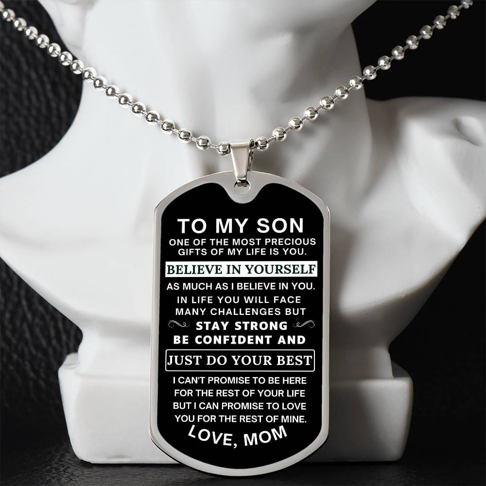 Believe in Yourself - Mom to Son Gift