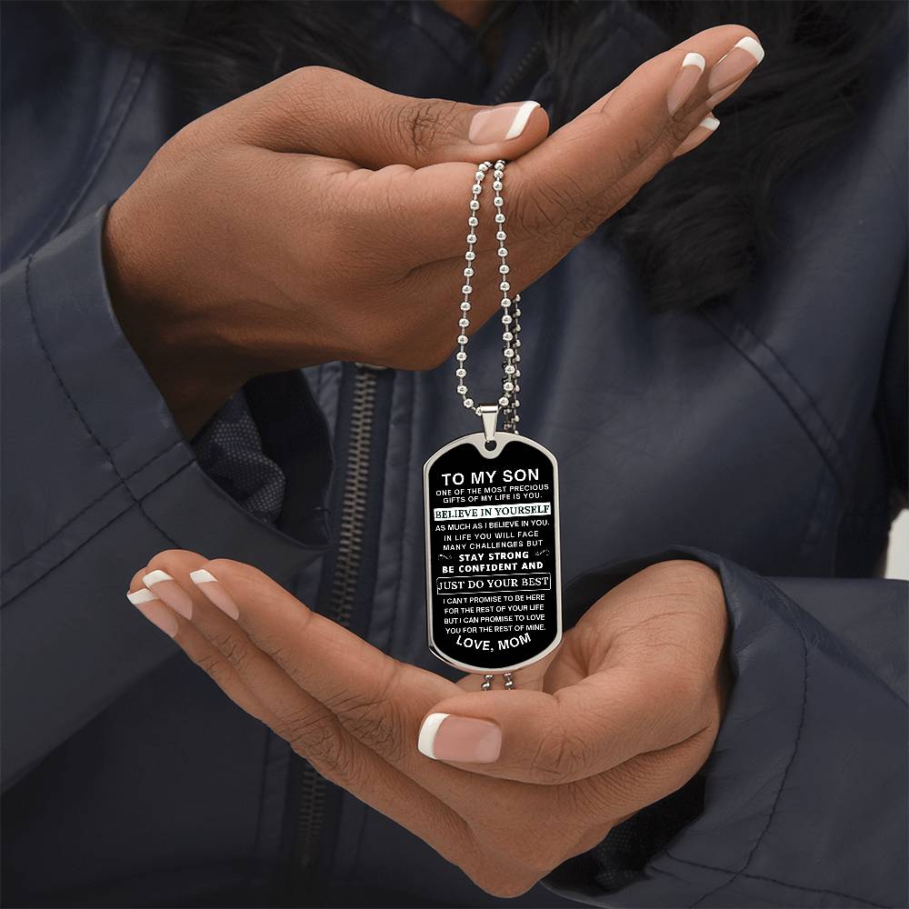 Believe in Yourself - Mom to Son Gift