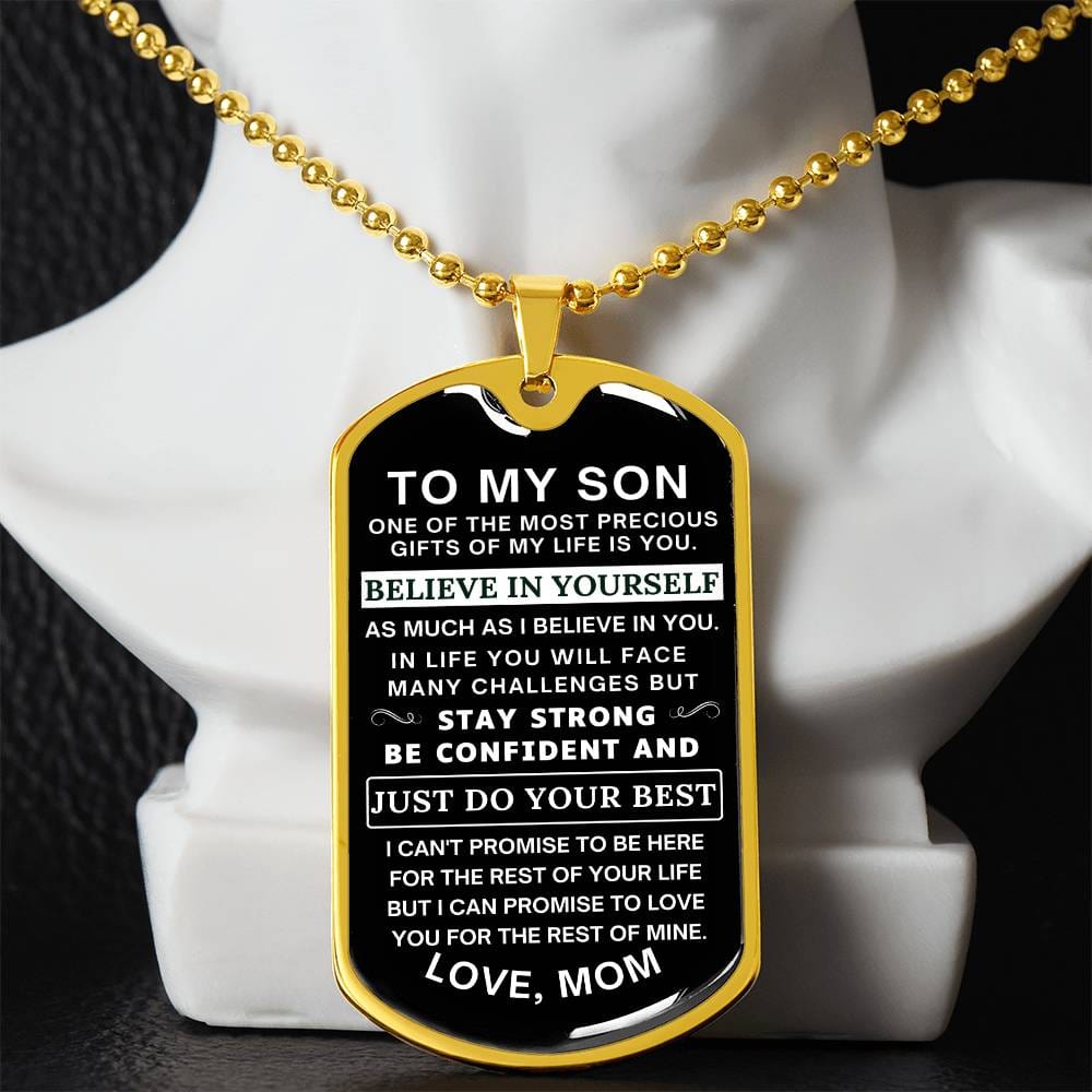 Believe in Yourself - Mom to Son Gift