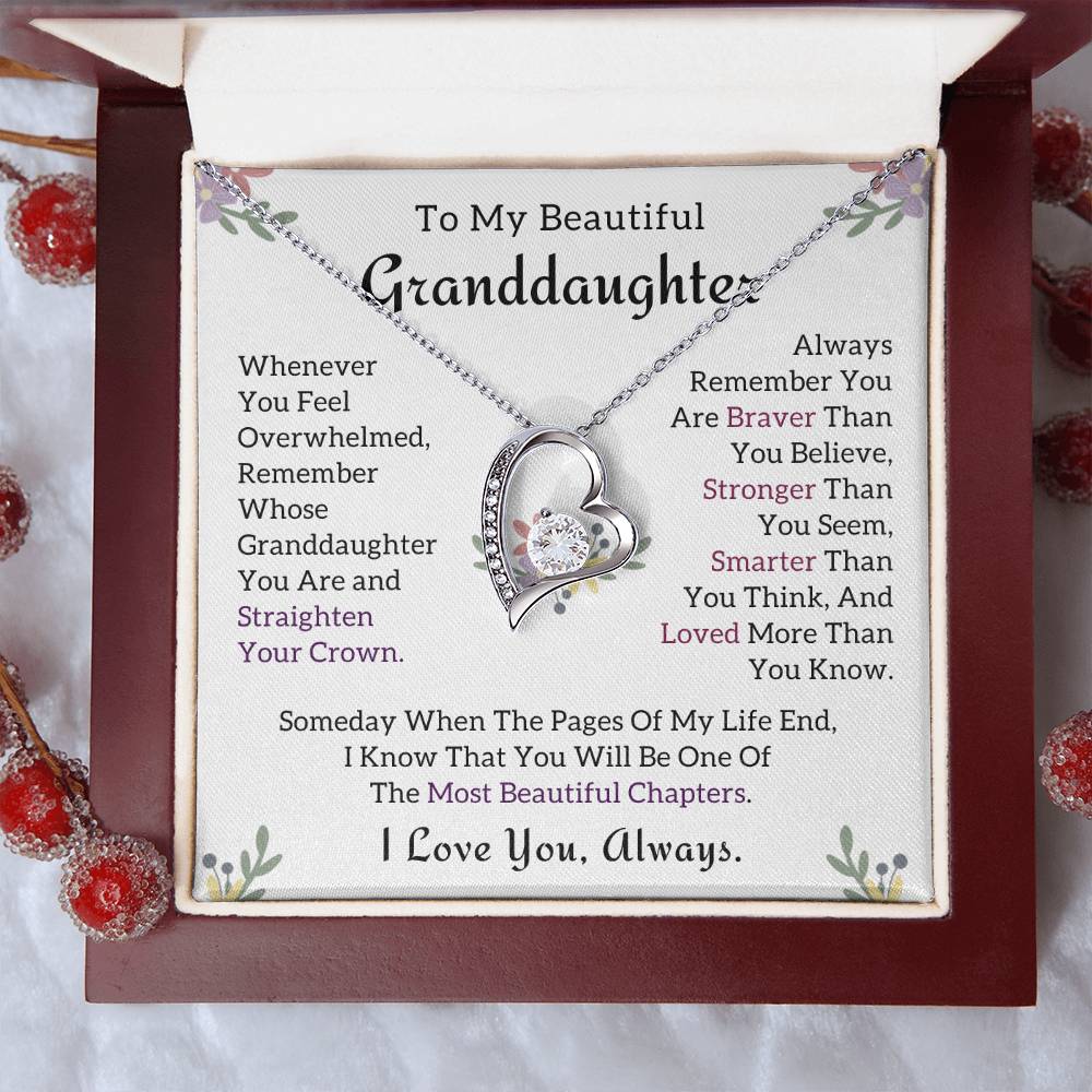 To My Granddaughter - Forever Love Necklace
