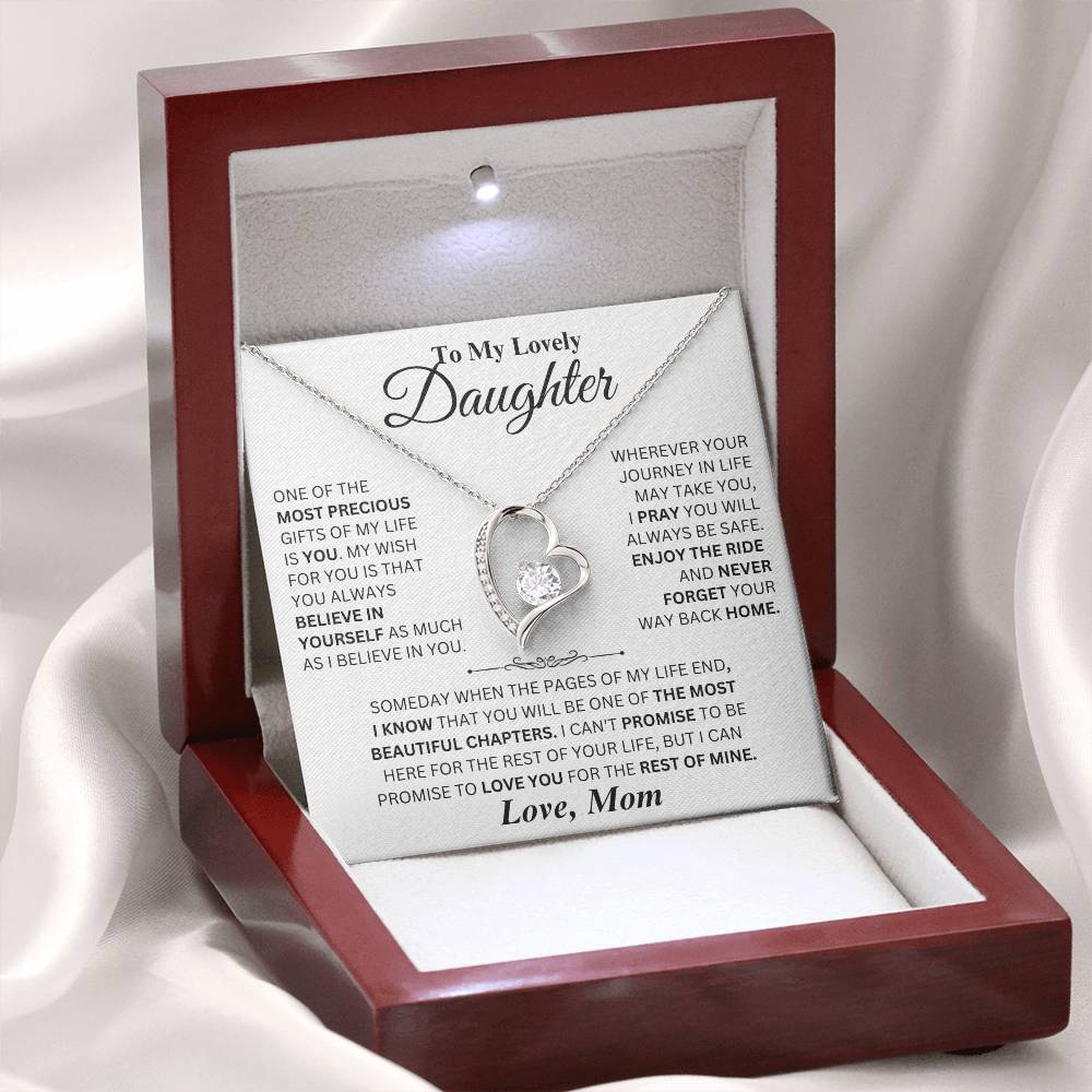 Most Precious Gift - Forever Love Necklace from Mom to Daughter