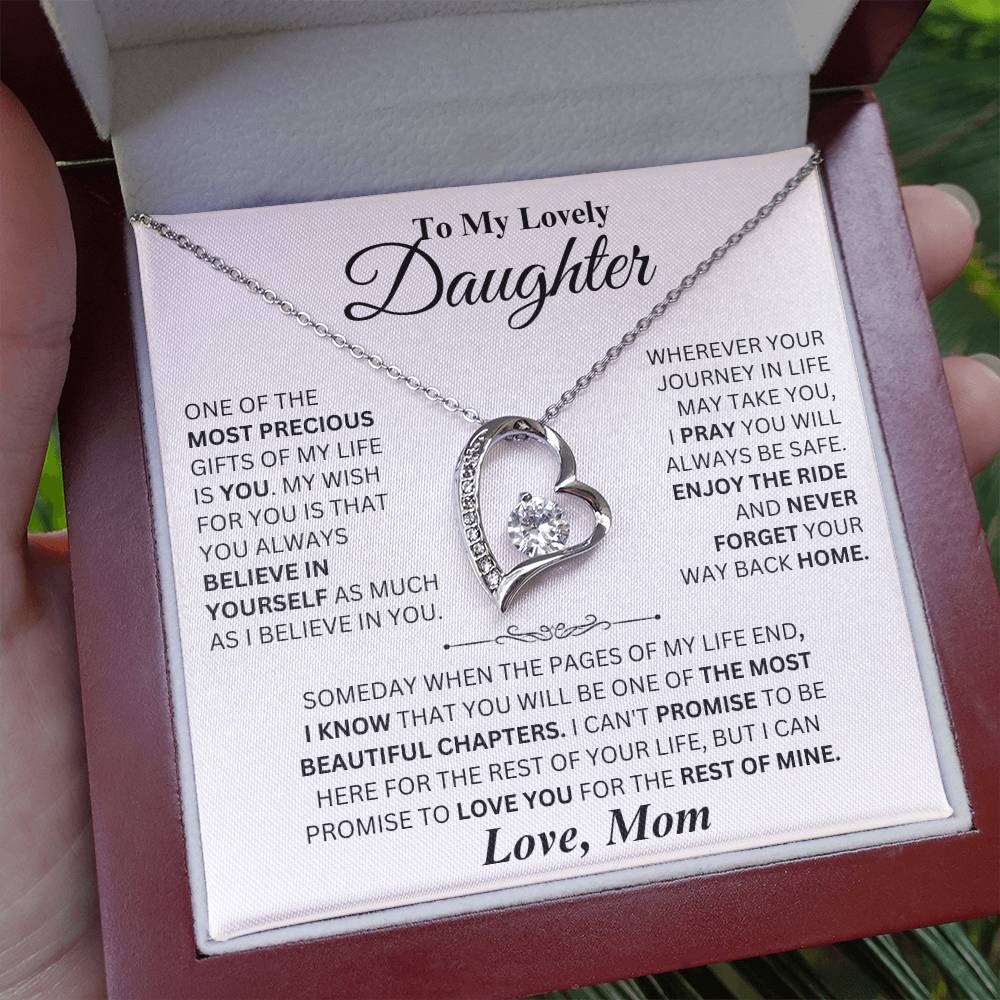 Most Precious Gift - Forever Love Necklace from Mom to Daughter