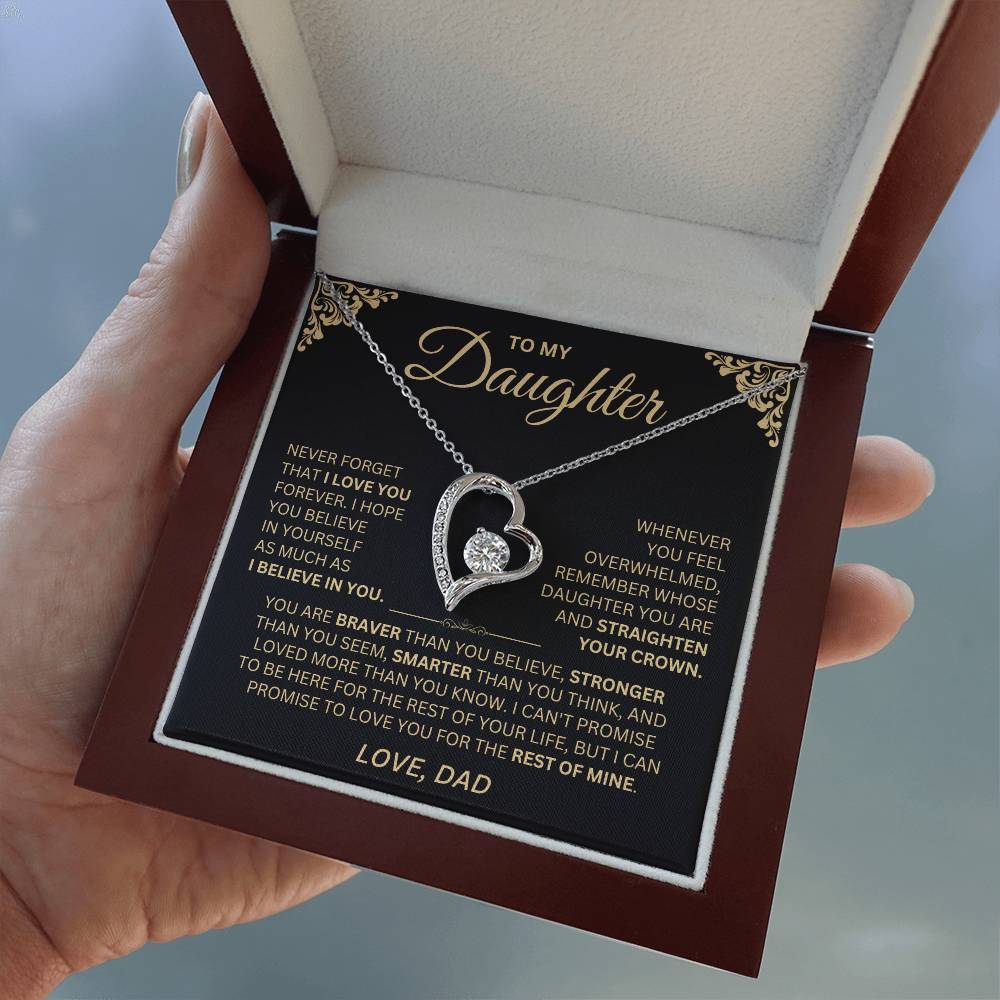 Dad To Daughter Forever Love - Promise Necklace