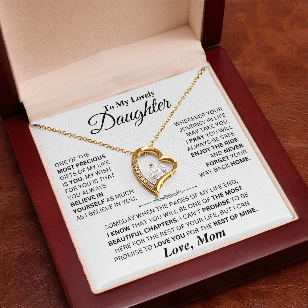Most Precious Gift - Forever Love Necklace from Mom to Daughter