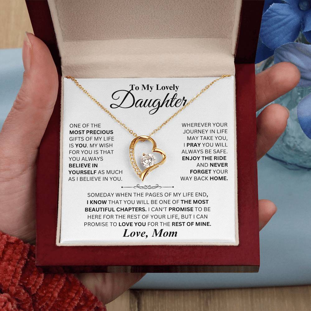 Most Precious Gift - Forever Love Necklace from Mom to Daughter