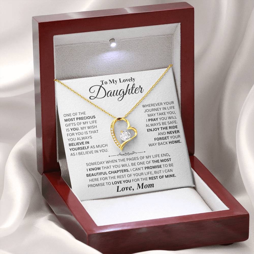 Most Precious Gift - Forever Love Necklace from Mom to Daughter