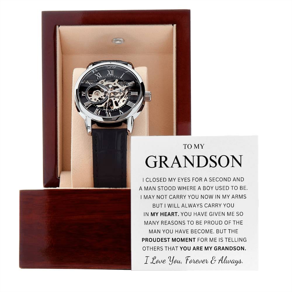 To My Grandson - Openwork Watch