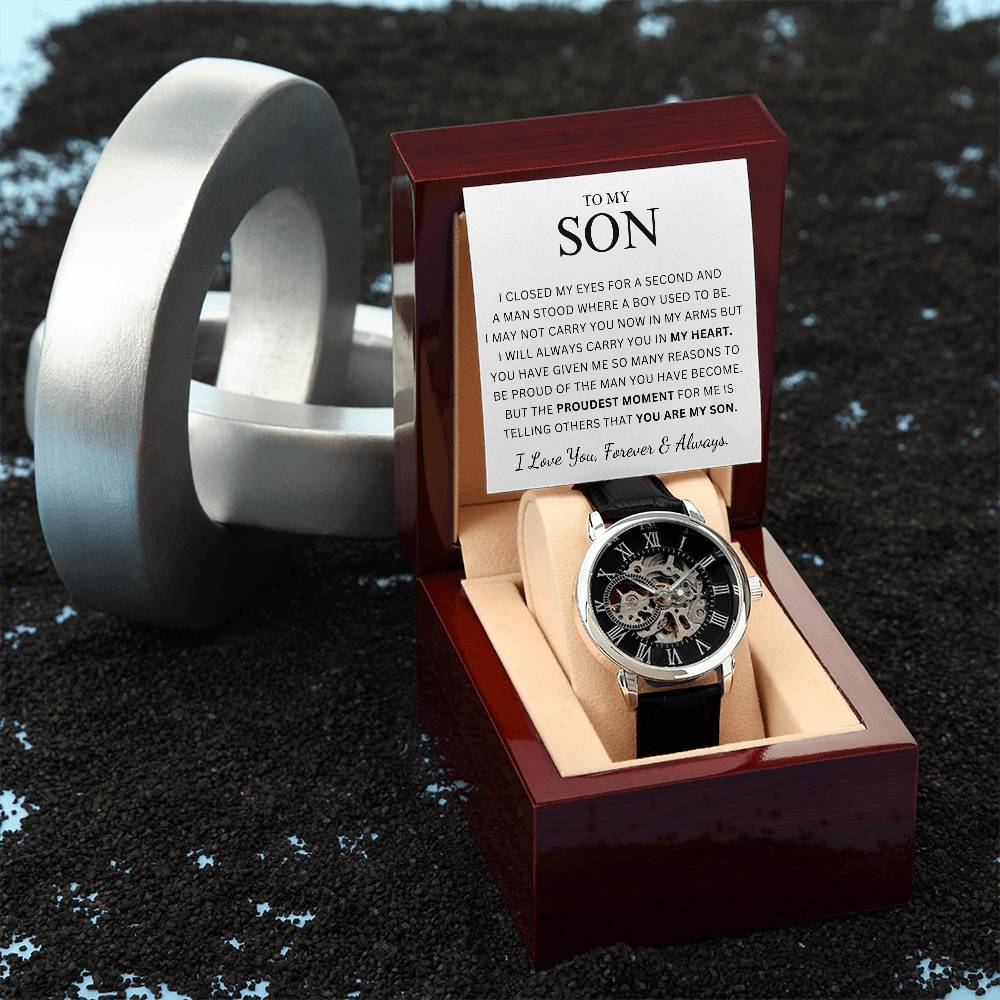 To My Son - Openwork Watch