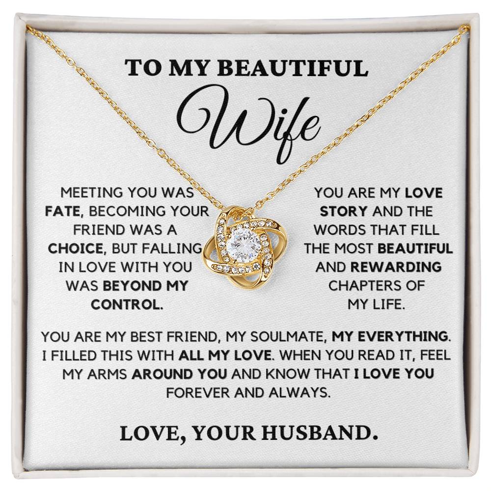 Meeting You Was Fate - Necklace for Wife