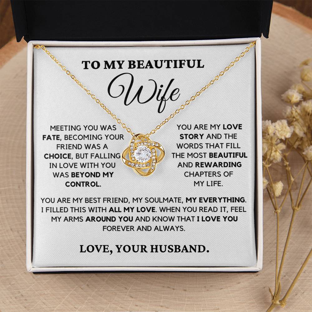 Meeting You Was Fate - Necklace for Wife