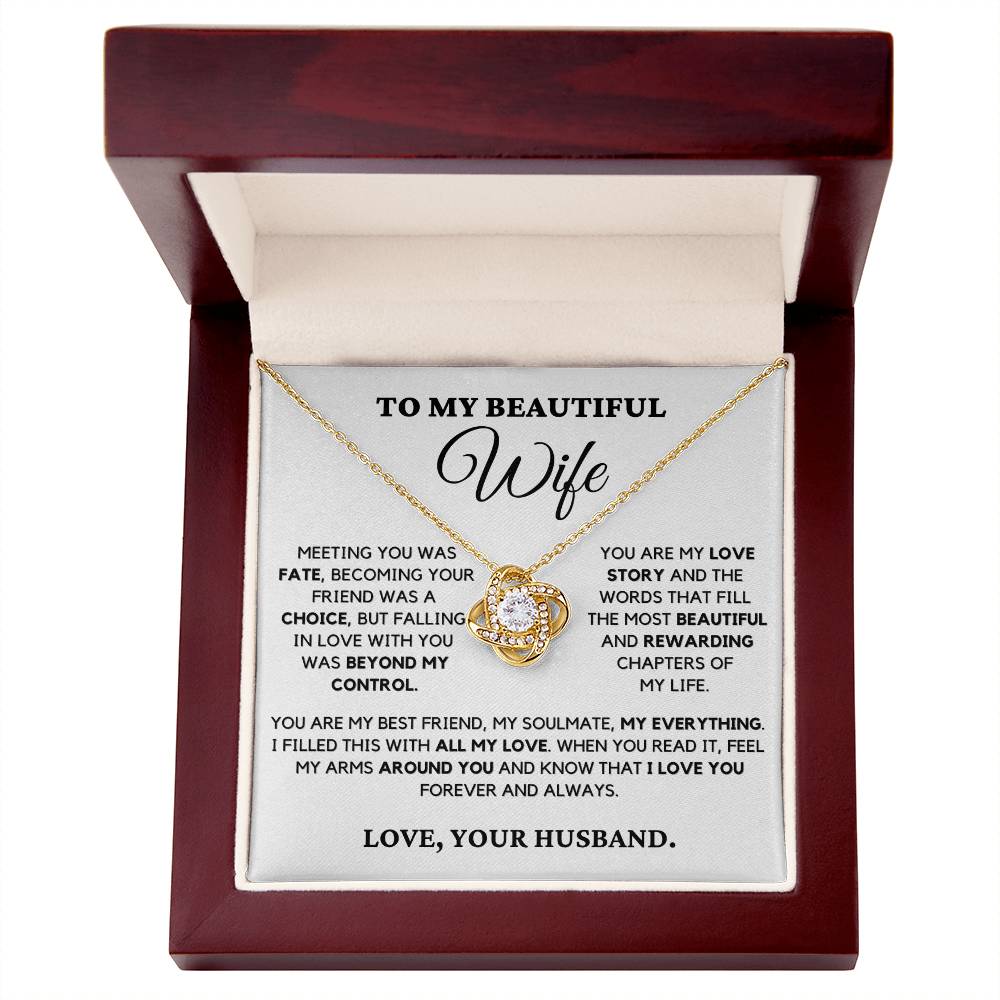 Meeting You Was Fate - Necklace for Wife