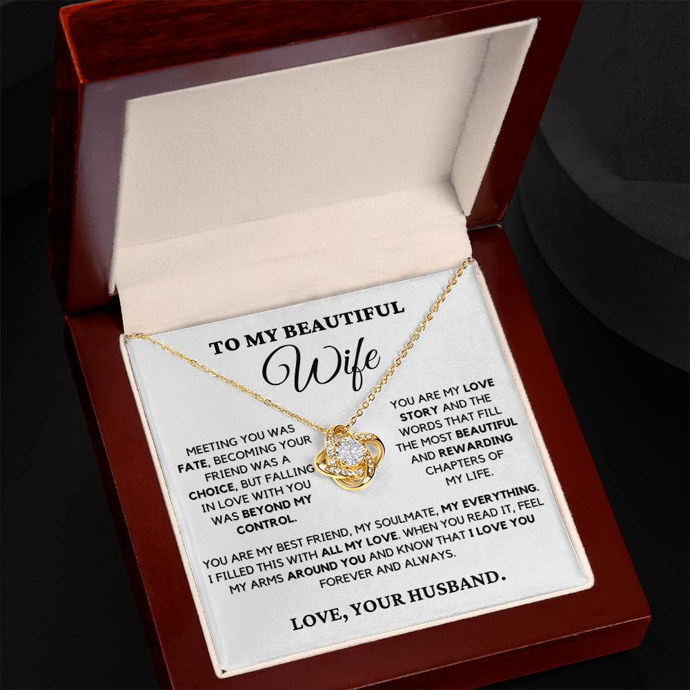 Meeting You Was Fate - Necklace for Wife