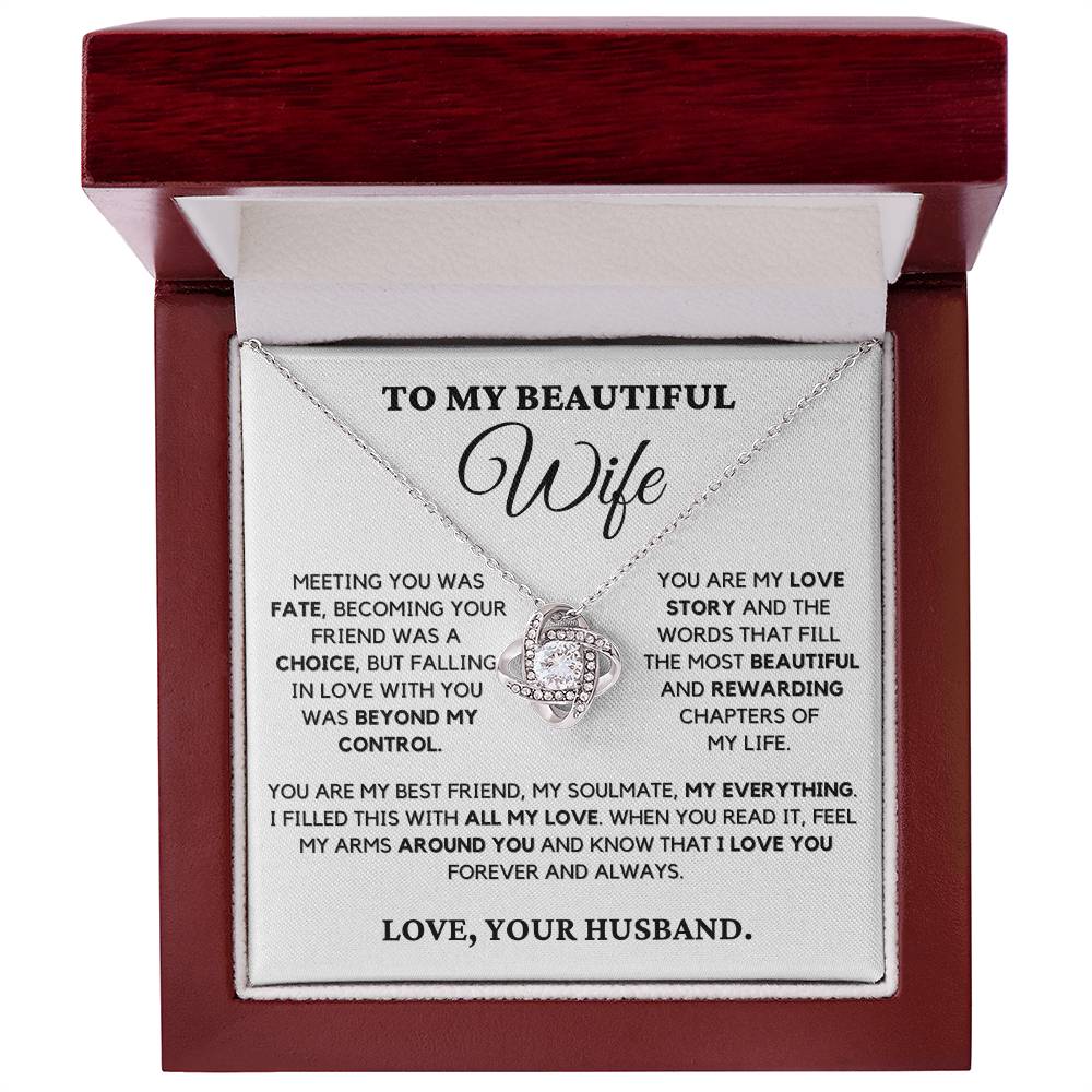 Meeting You Was Fate - Necklace for Wife