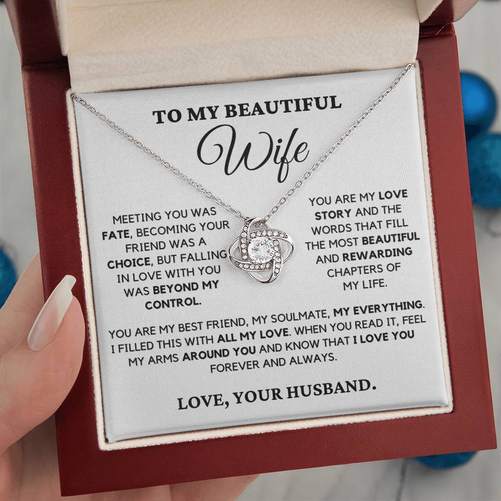 Meeting You Was Fate - Necklace for Wife