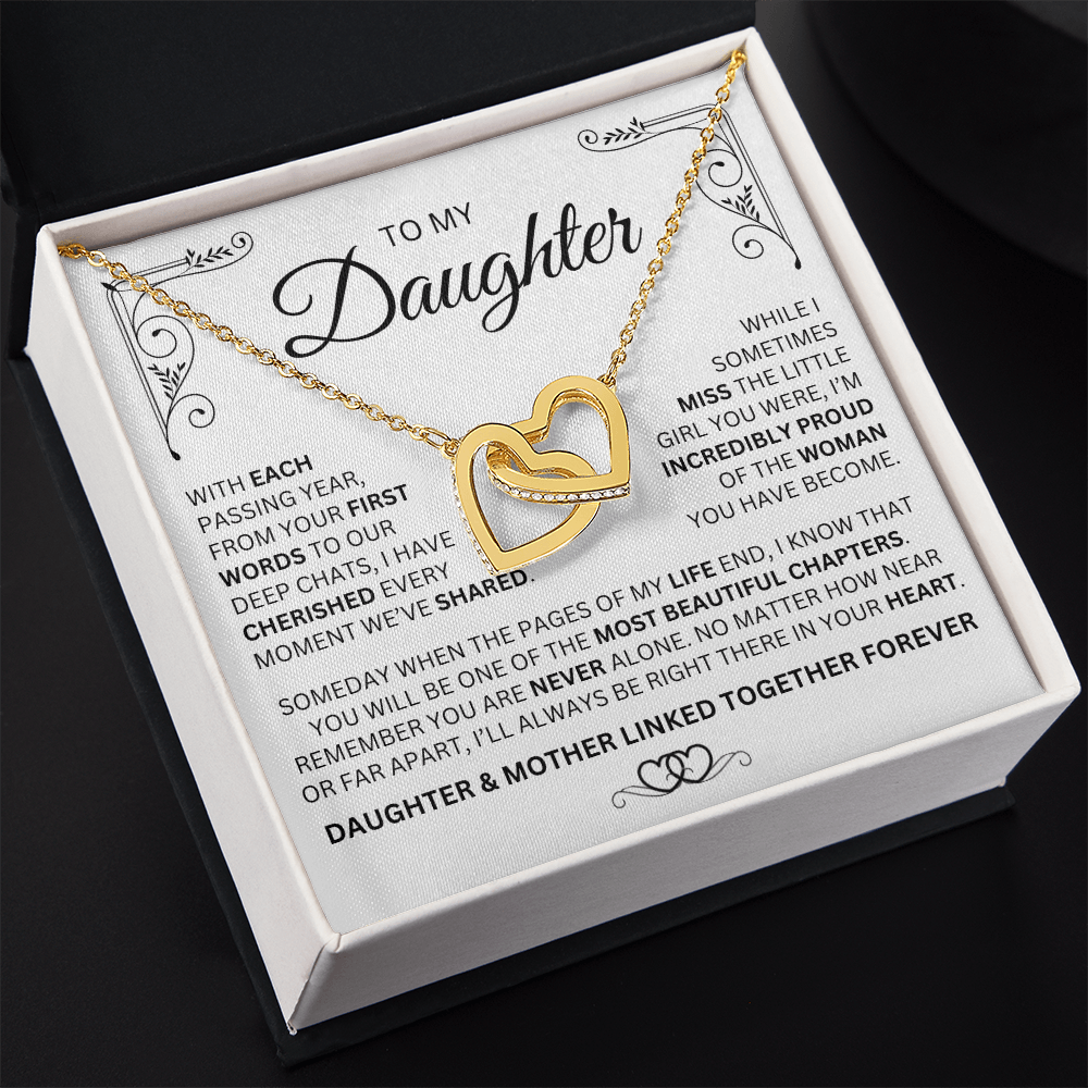 Mother & Daughter Necklace - Linked Together Forever