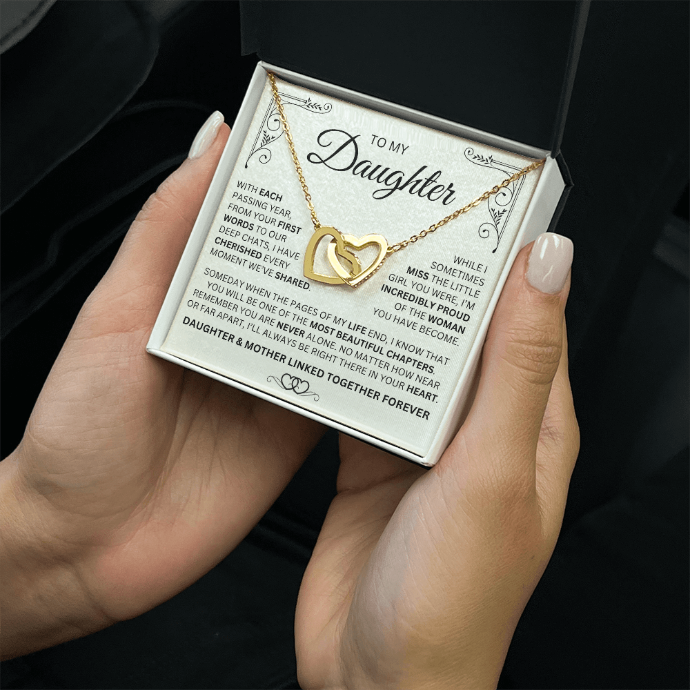 Mother & Daughter Necklace - Linked Together Forever