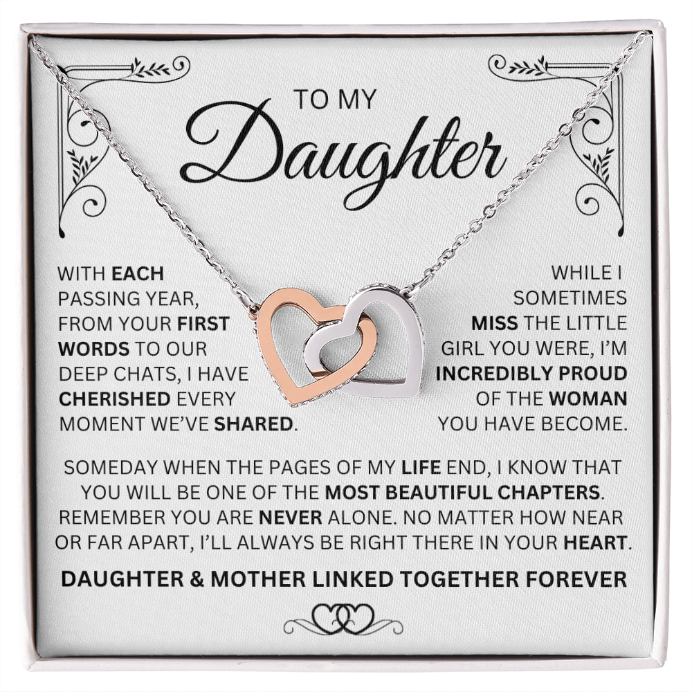 Mother & Daughter Necklace - Linked Together Forever