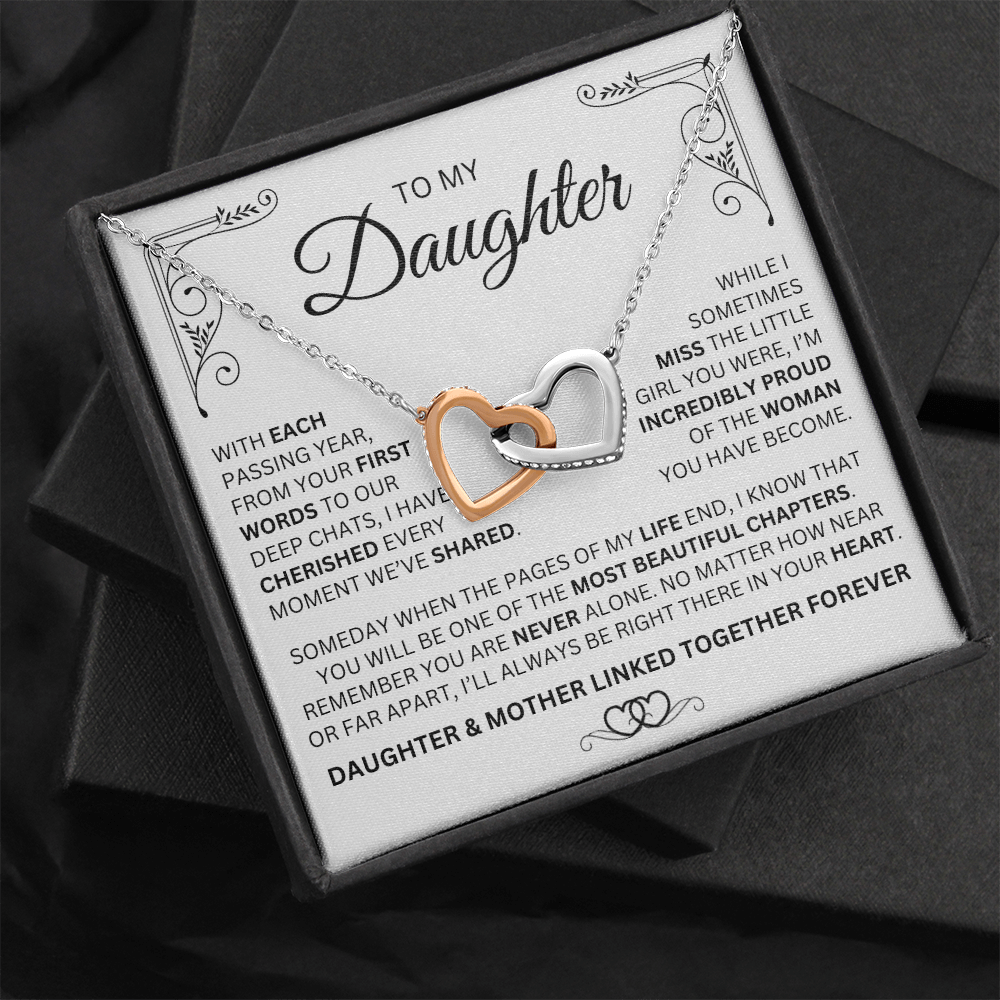 Mother & Daughter Necklace - Linked Together Forever