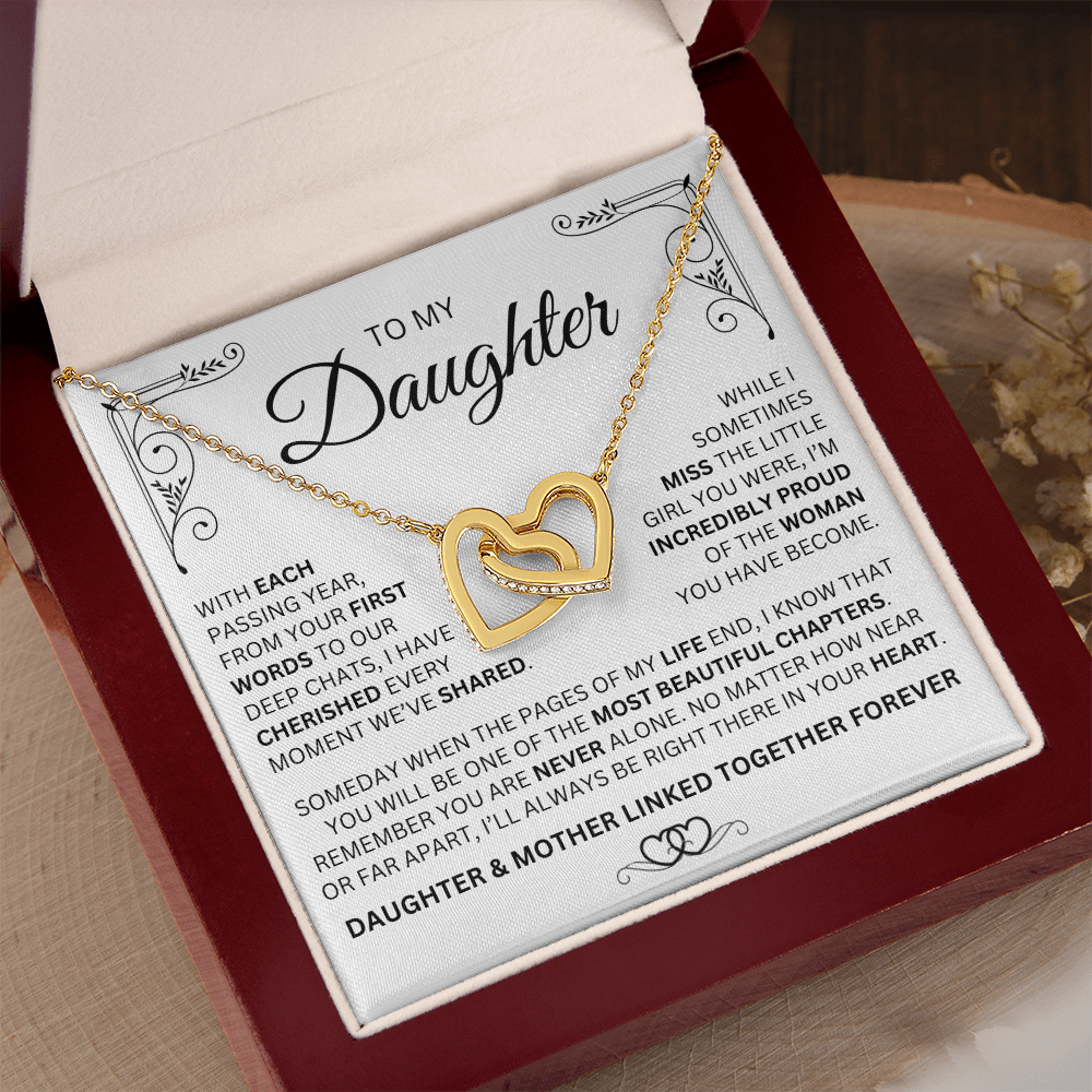 Mother & Daughter Necklace - Linked Together Forever