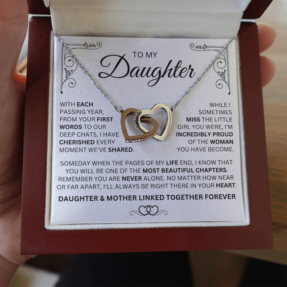 Mother & Daughter Necklace - Linked Together Forever