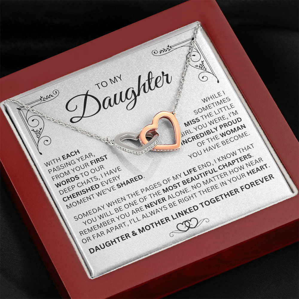 Mother & Daughter Necklace - Linked Together Forever