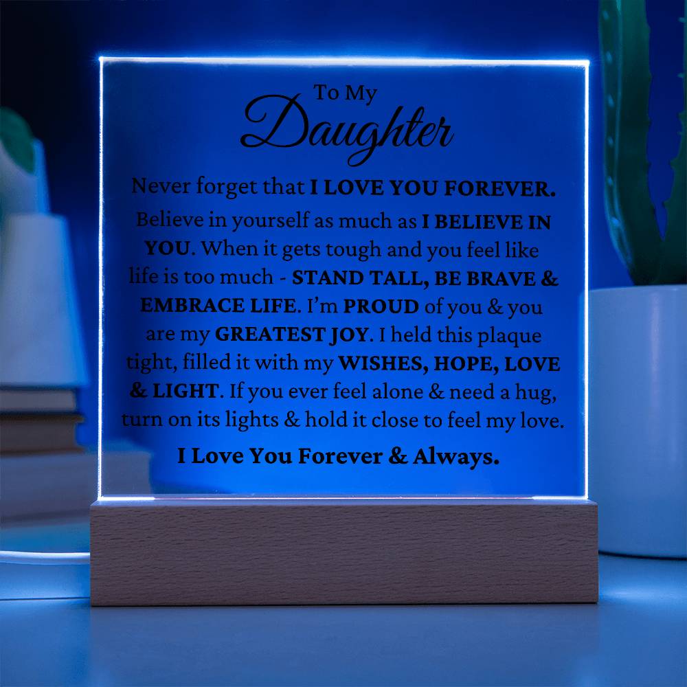 Love & Light - Daughter LED Plaque