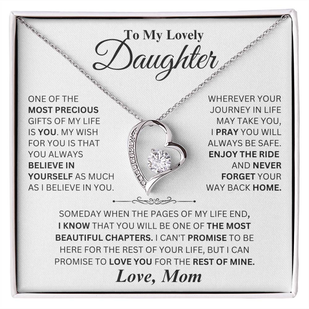 Most Precious Gift - Forever Love Necklace from Mom to Daughter