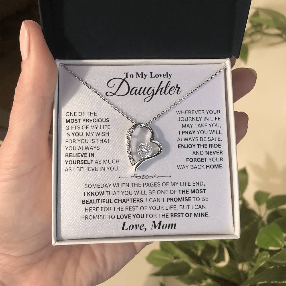 Most Precious Gift - Forever Love Necklace from Mom to Daughter