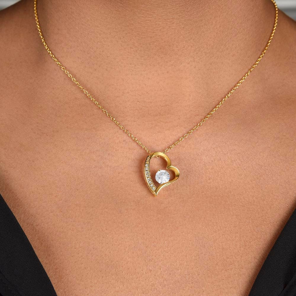I Am Always In Your Heart - Dad Daughter Forever Love Necklace