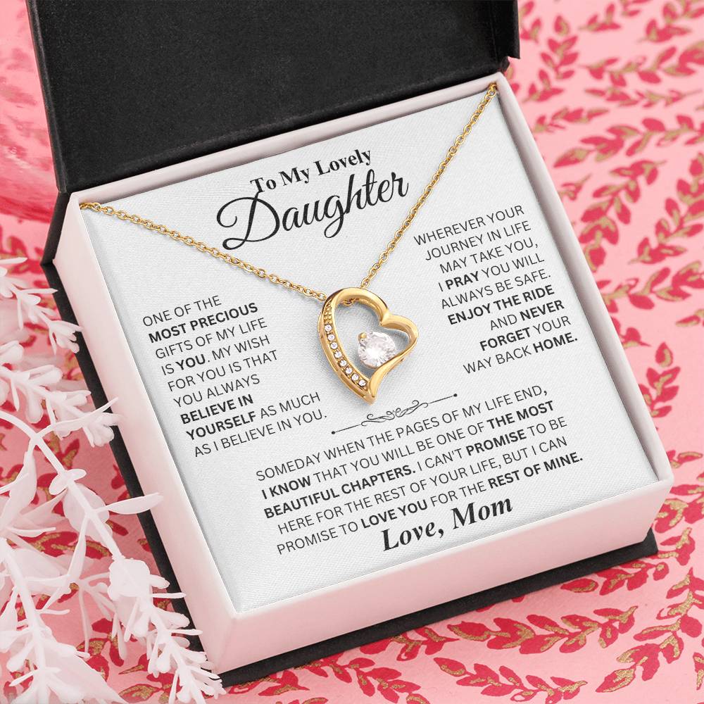 Most Precious Gift - Forever Love Necklace from Mom to Daughter
