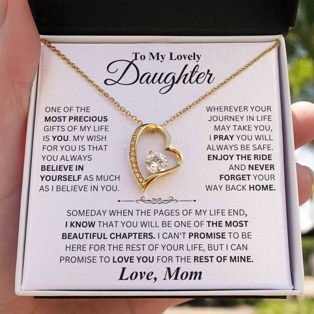 Most Precious Gift - Forever Love Necklace from Mom to Daughter