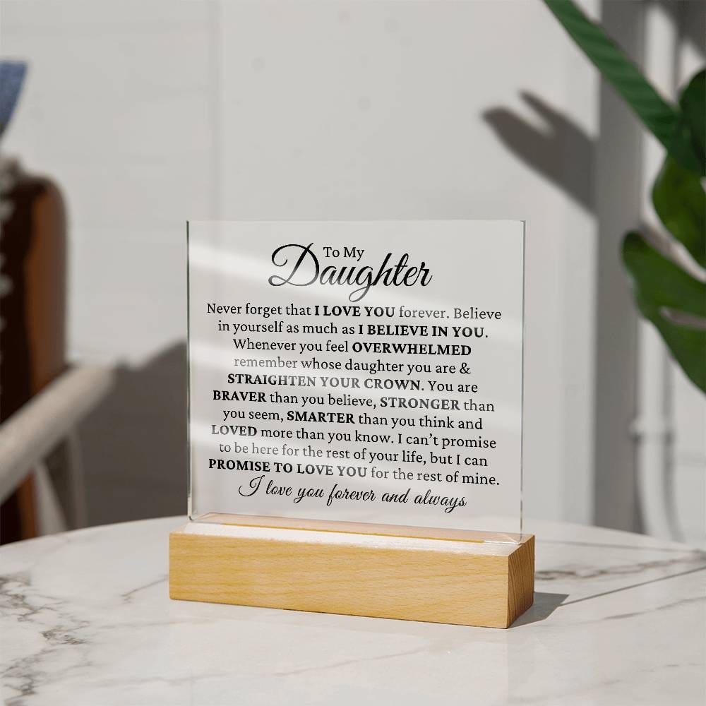 Promise Of Love - Daughter Plaque
