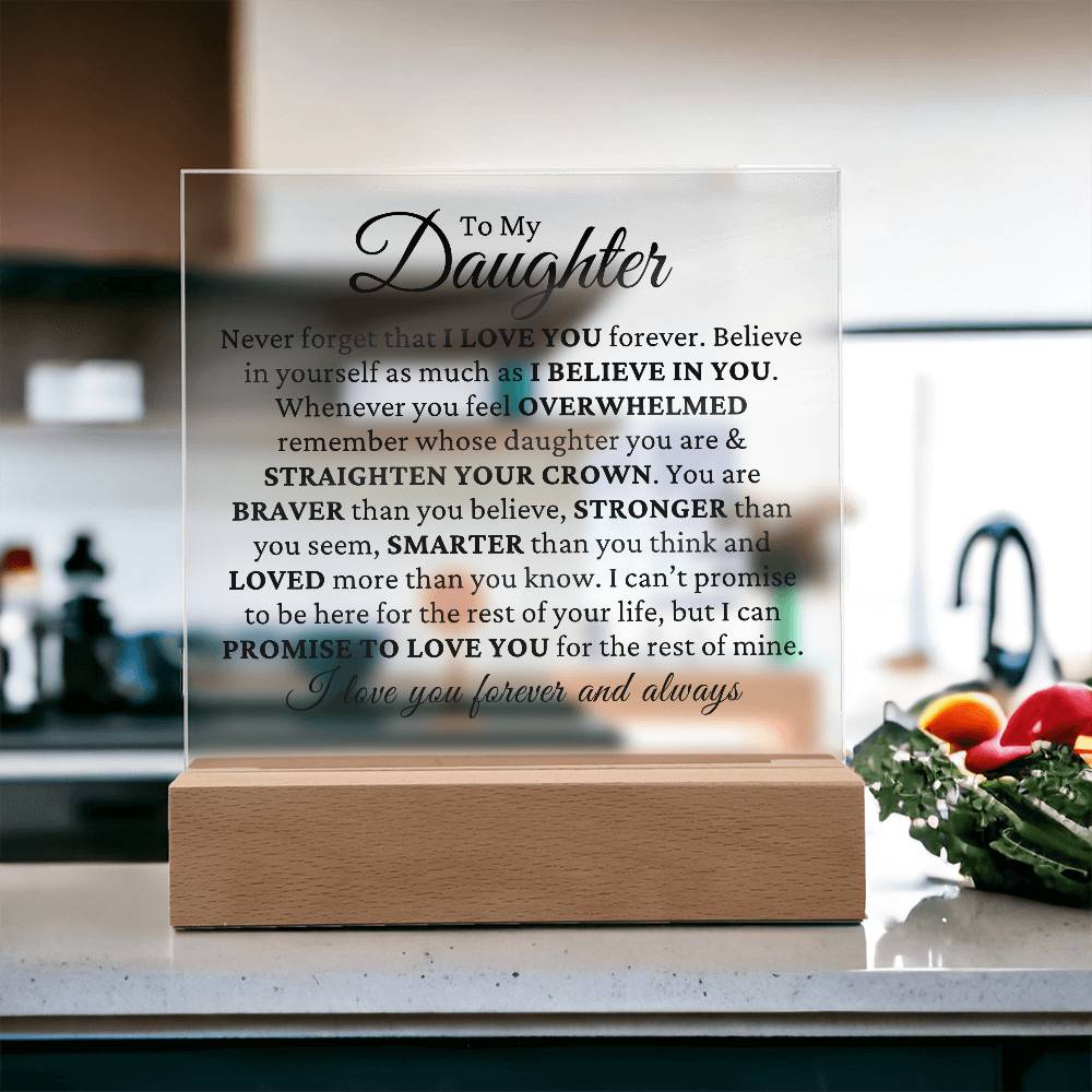 Promise Of Love - Daughter Plaque