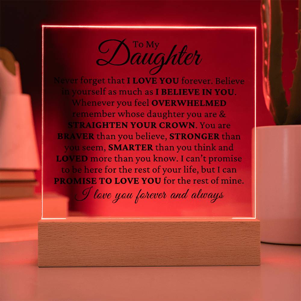Promise Of Love - Daughter Plaque