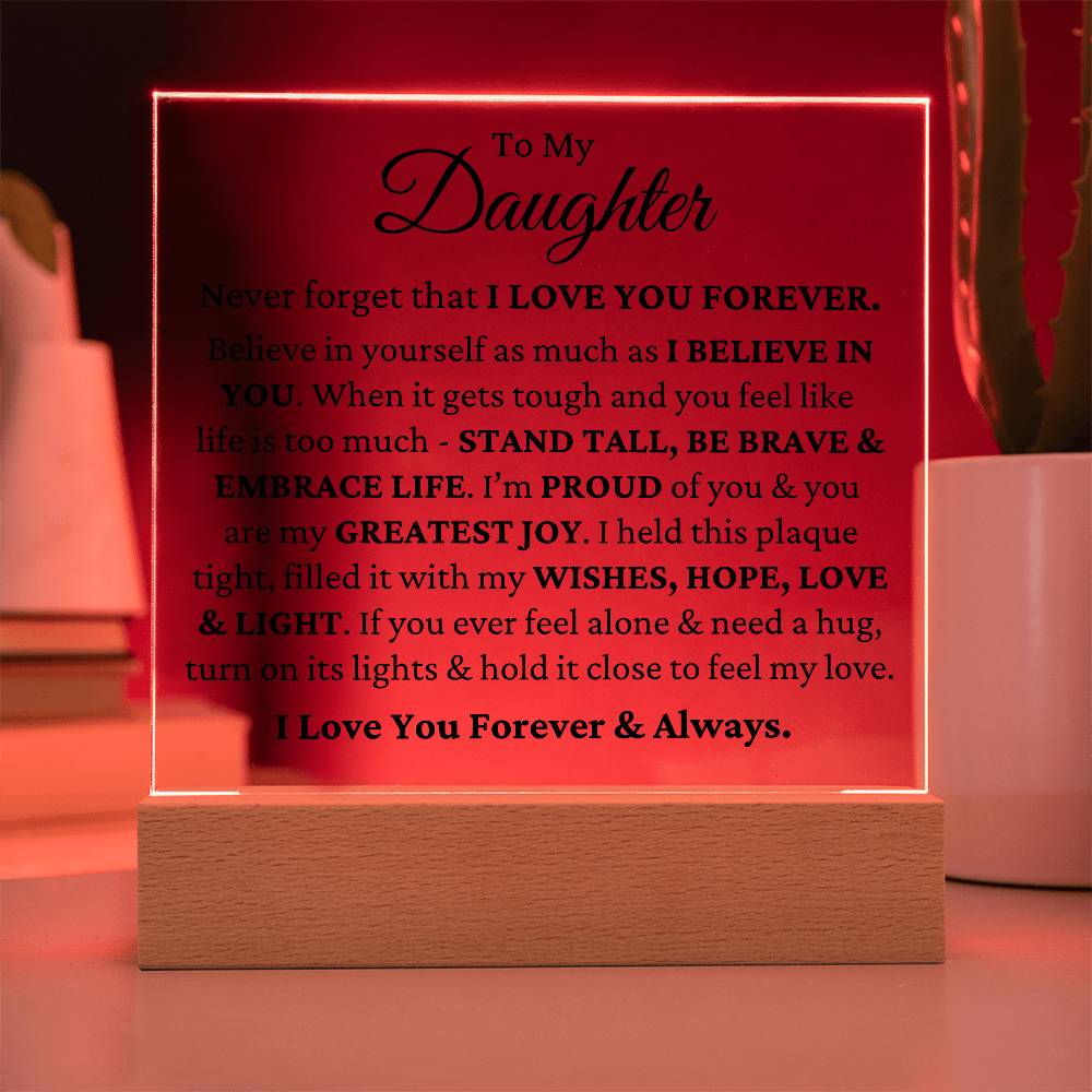 Love & Light - Daughter LED Plaque