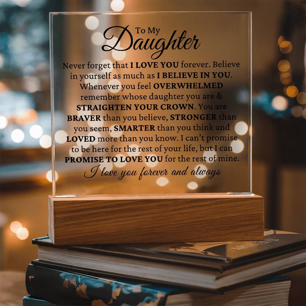 Promise Of Love - Daughter Plaque