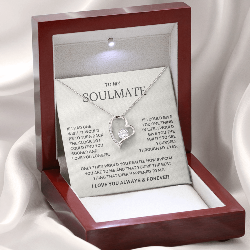 To My Soulmate Forever Love Necklace - I Love You Always & Forever