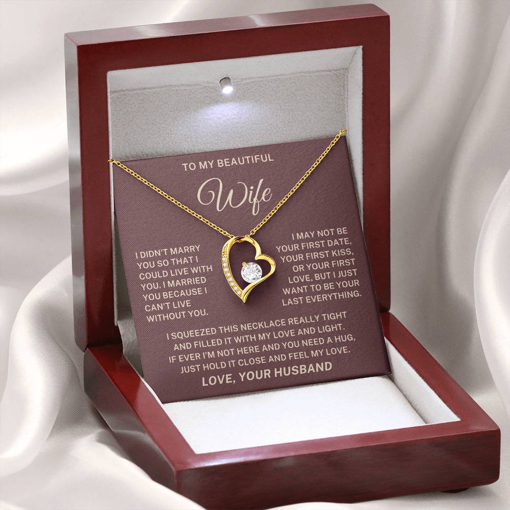 To My Wife – My Last Everything Forever Love Necklace