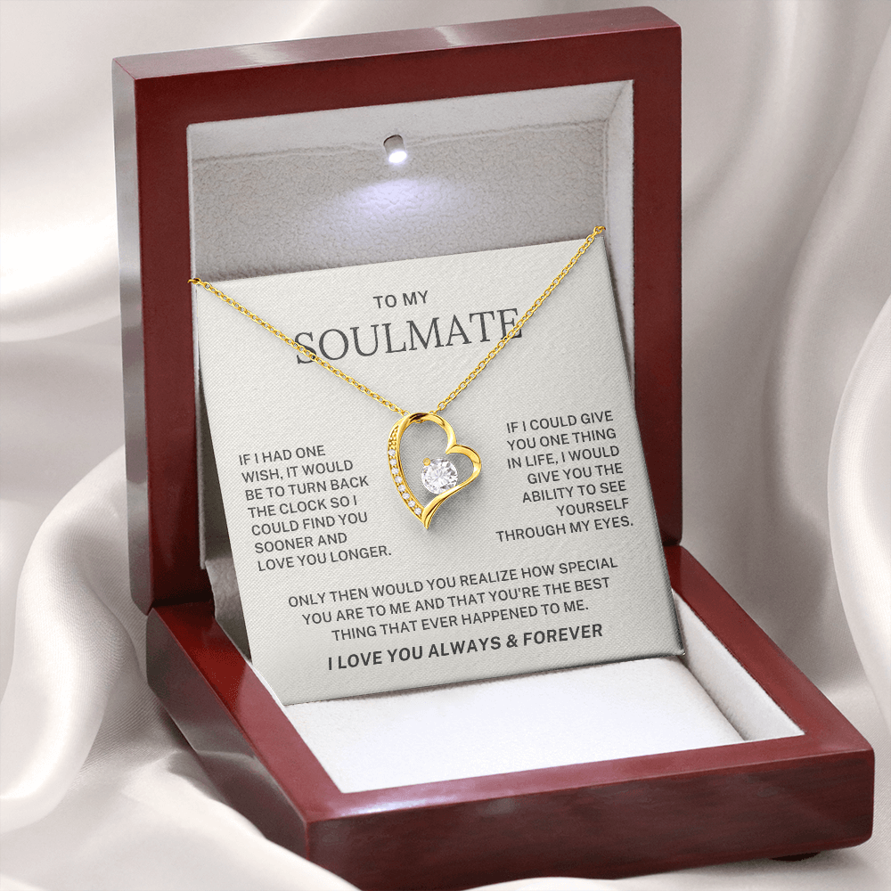 To My Soulmate Forever Love Necklace - I Love You Always & Forever