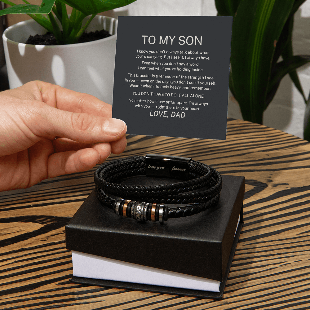 To My Son – I'm Always With You - Forever Love Bracelet (From Dad)