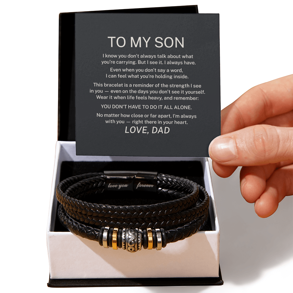 To My Son – I'm Always With You - Forever Love Bracelet (From Dad)