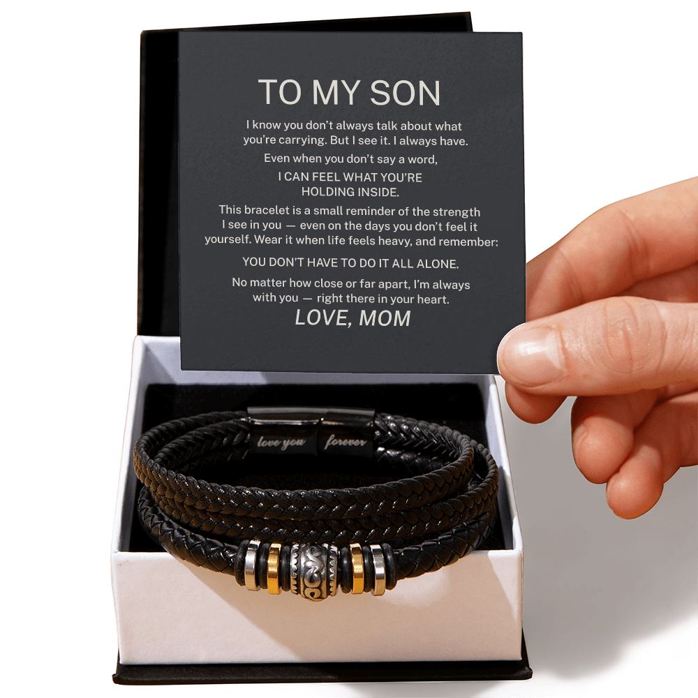 To My Son – I'm Always With You - Forever Love Bracelet (From Mom)