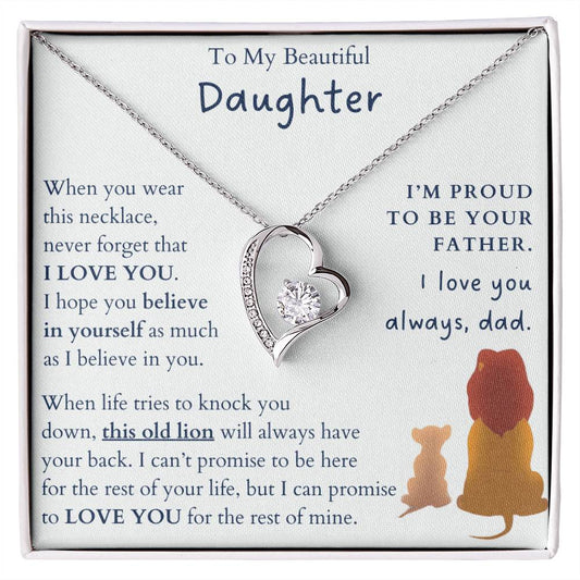 I'm Proud To Be Your Father Forever Love Necklace